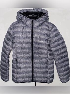 Roots Women's Packable Down Jacket Small Salt & Pepper